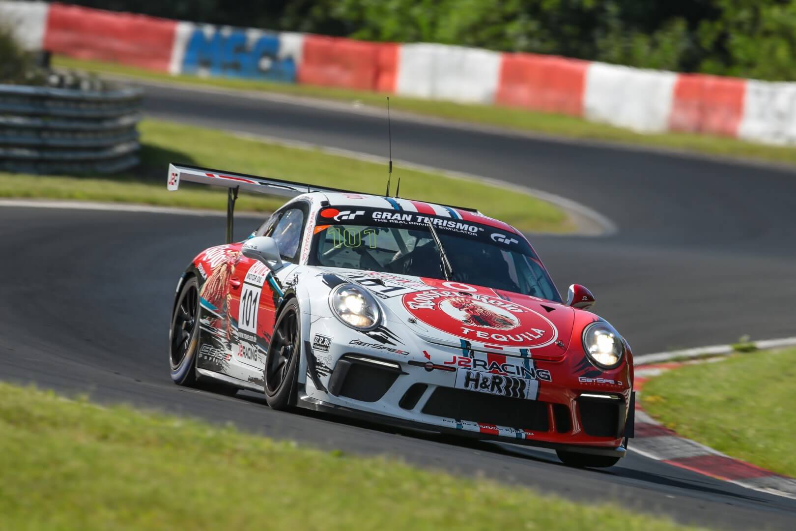 VLN 3. Lauf 2018 - Foto: Gruppe C Photography; #101 Porsche 911 GT3 Cup, GIGASPEED Team GetSpeed Performance: John Shoffner, Janine Hill, Arno Klasen