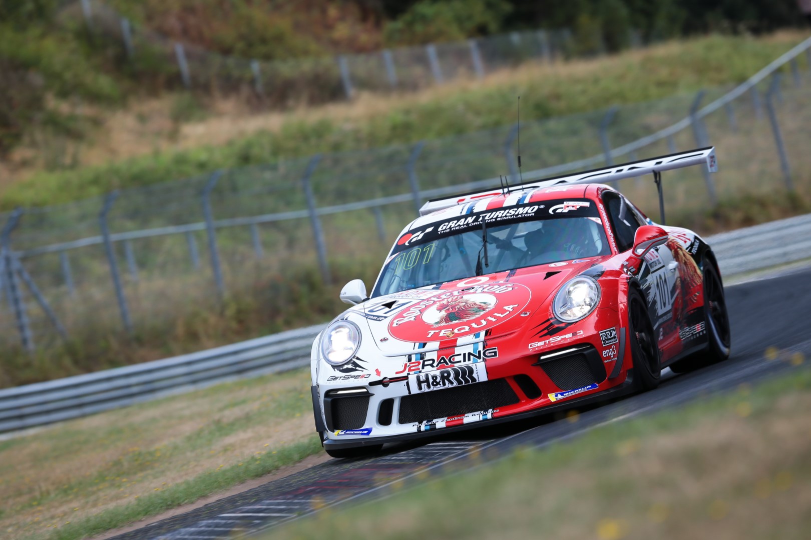 VLN 6. Lauf 2018, Nürburgring-Nordschleife - Foto: Gruppe C Photography; #101 Porsche 911 GT3 Cup, GIGASPEED Team GetSpeed Performance: John Shoffner, Janine Hill, Arno Klasen