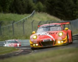VLN 3. Lauf 2018 - Foto: Gruppe C Photography; #002 Porsche 911 GT3 R, Team GetSpeed Performance: Steve Jans, Marek Böckmann, Christopher Gerhard