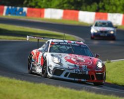 VLN 3. Lauf 2018 - Foto: Gruppe C Photography; #101 Porsche 911 GT3 Cup, GIGASPEED Team GetSpeed Performance: John Shoffner, Janine Hill, Arno Klasen