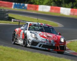 VLN 3. Lauf 2018 - Foto: Gruppe C Photography; #101 Porsche 911 GT3 Cup, GIGASPEED Team GetSpeed Performance: John Shoffner, Janine Hill, Arno Klasen