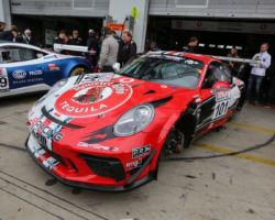 VLN 3. Lauf 2018 - Foto: Gruppe C Photography; #101 Porsche 911 GT3 Cup, GIGASPEED Team GetSpeed Performance: John Shoffner, Janine Hill, Arno Klasen
