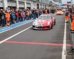 VLN 3. Lauf 2018 - Foto: Gruppe C Photography; #101 Porsche 911 GT3 Cup, GIGASPEED Team GetSpeed Performance: John Shoffner, Janine Hill, Arno Klasen