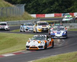 VLN 3. Lauf 2018 - Foto: Gruppe C Photography; #940 Porsche Cayman GT4 CS, GIGASPEED Team GetSpeed Performance: Max, Jens
