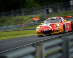 VLN 3. Lauf 2018 - Foto: Gruppe C Photography; #002 Porsche 911 GT3 R, Team GetSpeed Performance: Steve Jans, Marek Böckmann, Christopher Gerhard