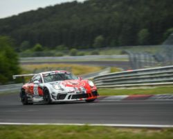 VLN 3. Lauf 2018 - Foto: Gruppe C Photography; #101 Porsche 911 GT3 Cup, GIGASPEED Team GetSpeed Performance: John Shoffner, Janine Hill, Arno Klasen