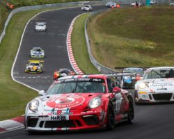 VLN 3. Lauf 2018 - Foto: Gruppe C Photography; #101 Porsche 911 GT3 Cup, GIGASPEED Team GetSpeed Performance: John Shoffner, Janine Hill, Arno Klasen