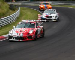 VLN 3. Lauf 2018 - Foto: Gruppe C Photography; #101 Porsche 911 GT3 Cup, GIGASPEED Team GetSpeed Performance: John Shoffner, Janine Hill, Arno Klasen