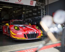 VLN 4. Lauf 2018, Nürburgring-Nordschleife - Foto: Gruppe C Photography; #2 Porsche 911 GT3 R, GIGASPEED Team GetSpeed Performance: Steve Jans, Marek Böckmann, Christopher Gerhard