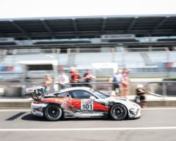 VLN 4. Lauf 2018, Nürburgring-Nordschleife - Foto: Gruppe C Photography; #101 Porsche 911 GT3 Cup, GIGASPEED Team GetSpeed Performance: John Shoffner, Janine Hill, Arno Klasen