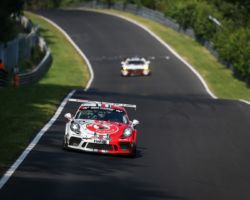 VLN 4. Lauf 2018, Nürburgring-Nordschleife - Foto: Gruppe C Photography; #101 Porsche 911 GT3 Cup, GIGASPEED Team GetSpeed Performance: John Shoffner, Janine Hill, Arno Klasen