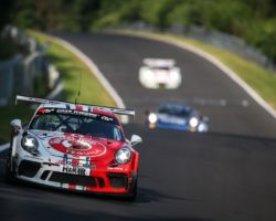 VLN 4. Lauf 2018, Nürburgring-Nordschleife - Foto: Gruppe C Photography; #101 Porsche 911 GT3 Cup, GIGASPEED Team GetSpeed Performance: John Shoffner, Janine Hill, Arno Klasen