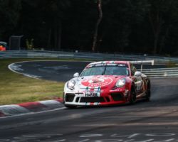 VLN 4. Lauf 2018, Nürburgring-Nordschleife - Foto: Gruppe C Photography; #101 Porsche 911 GT3 Cup, GIGASPEED Team GetSpeed Performance: John Shoffner, Janine Hill, Arno Klasen