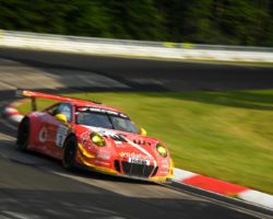 VLN 4. Lauf 2018, Nürburgring-Nordschleife - Foto: Gruppe C Photography; #2 Porsche 911 GT3 R, GIGASPEED Team GetSpeed Performance: Steve Jans, Marek Böckmann, Christopher Gerhard