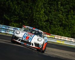VLN 4. Lauf 2018, Nürburgring-Nordschleife - Foto: Gruppe C Photography; #106 Porsche 911 GT3 Cup, GIGASPEED Team GetSpeed Performance: Philip Hamprecht, Manuel Lauck, Fabian Schiller