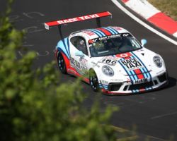 VLN 4. Lauf 2018, Nürburgring-Nordschleife - Foto: Gruppe C Photography; #106 Porsche 911 GT3 Cup, GIGASPEED Team GetSpeed Performance: Philip Hamprecht, Manuel Lauck, Fabian Schiller