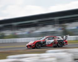 VLN 4. Lauf 2018, Nürburgring-Nordschleife - Foto: Gruppe C Photography; #101 Porsche 911 GT3 Cup, GIGASPEED Team GetSpeed Performance: John Shoffner, Janine Hill, Arno Klasen