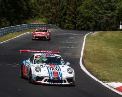 VLN 4. Lauf 2018, Nürburgring-Nordschleife - Foto: Gruppe C Photography; #106 Porsche 911 GT3 Cup, GIGASPEED Team GetSpeed Performance: Philip Hamprecht, Manuel Lauck, Fabian Schiller
