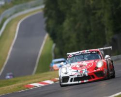 VLN 4. Lauf 2018, Nürburgring-Nordschleife - Foto: Gruppe C Photography; #101 Porsche 911 GT3 Cup, GIGASPEED Team GetSpeed Performance: John Shoffner, Janine Hill, Arno Klasen