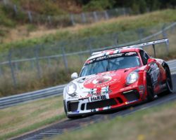 VLN 6. Lauf 2018, Nürburgring-Nordschleife - Foto: Gruppe C Photography; #101 Porsche 911 GT3 Cup, GIGASPEED Team GetSpeed Performance: John Shoffner, Janine Hill, Arno Klasen