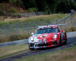 VLN 6. Lauf 2018, Nürburgring-Nordschleife - Foto: Gruppe C Photography; #101 Porsche 911 GT3 Cup, GIGASPEED Team GetSpeed Performance: John Shoffner, Janine Hill, Arno Klasen