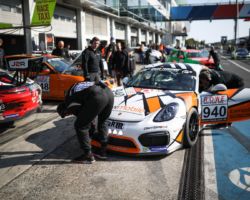 VLN 6. Lauf 2018, Nürburgring-Nordschleife - Foto: Gruppe C Photography; #940 Porsche Cayman GT4 CS, GIGASPEED Team GetSpeed Performance: Max, Jens