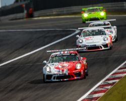 VLN 6. Lauf 2018, Nürburgring-Nordschleife - Foto: Gruppe C Photography; #101 Porsche 911 GT3 Cup, GIGASPEED Team GetSpeed Performance: John Shoffner, Janine Hill, Arno Klasen