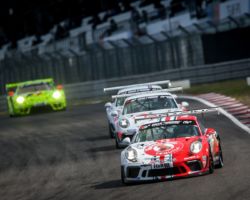 VLN 6. Lauf 2018, Nürburgring-Nordschleife - Foto: Gruppe C Photography; #101 Porsche 911 GT3 Cup, GIGASPEED Team GetSpeed Performance: John Shoffner, Janine Hill, Arno Klasen