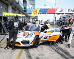 VLN 6. Lauf 2018, Nürburgring-Nordschleife - Foto: Gruppe C Photography; #940 Porsche Cayman GT4 CS, GIGASPEED Team GetSpeed Performance: Max, Jens