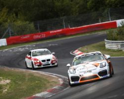 VLN 6. Lauf 2018, Nürburgring-Nordschleife - Foto: Gruppe C Photography; #940 Porsche Cayman GT4 CS, GIGASPEED Team GetSpeed Performance: Max, Jens