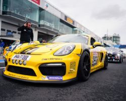 VLN 7. Lauf 2018, Nürburgring-Nordschleife - Foto: Gruppe C Photography; #941 Porsche Cayman GT4 CS, Getspeed Performance: Carrie Schreiner, Daniel Mursch