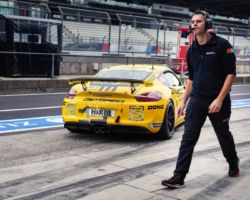 VLN 7. Lauf 2018, Nürburgring-Nordschleife - Foto: Gruppe C Photography; #941 Porsche Cayman GT4 CS, Getspeed Performance: Carrie Schreiner, Daniel Mursch