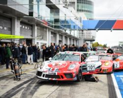 VLN 7. Lauf 2018, Nürburgring-Nordschleife - Foto: Gruppe C Photography; #101 Porsche 911 GT3 Cup, GIGASPEED Team GetSpeed Performance: John Shoffner, Janine Hill, Fabian Schiller