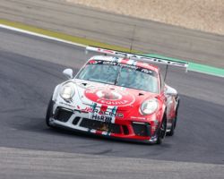 VLN 7. Lauf 2018, Nürburgring-Nordschleife - Foto: Gruppe C Photography; #101 Porsche 911 GT3 Cup, GIGASPEED Team GetSpeed Performance: John Shoffner, Janine Hill, Fabian Schiller