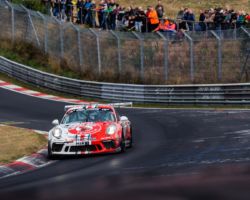 VLN 7. Lauf 2018, Nürburgring-Nordschleife - Foto: Gruppe C Photography; #101 Porsche 911 GT3 Cup, GIGASPEED Team GetSpeed Performance: John Shoffner, Janine Hill, Fabian Schiller