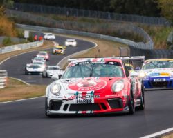 VLN 7. Lauf 2018, Nürburgring-Nordschleife - Foto: Gruppe C Photography; #101 Porsche 911 GT3 Cup, GIGASPEED Team GetSpeed Performance: John Shoffner, Janine Hill, Fabian Schiller