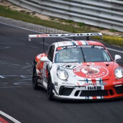 VLN 9. Lauf 2018, Nürburgring-Nordschleife - Foto: Gruppe C Photography; #101 Porsche 911 GT3 Cup, GetSpeed Performance: John Shoffner, Janine Hill, Fabian Schiller