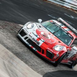 VLN 9. Lauf 2018, Nürburgring-Nordschleife - Foto: Gruppe C Photography; #101 Porsche 911 GT3 Cup, GetSpeed Performance: John Shoffner, Janine Hill, Fabian Schiller